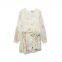 2025 New European and American Fashion Simple Crochet Printed Dress