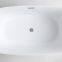 Top Quality Artificial Stone 1.35m Small Size Freestanding Acrylic Solid Surface Stone Bathtub for Bathroom