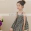 2016 latest korean style children clothes 4 year old baby girl hollow lace vest dress