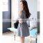 Spring and summer leisure gaberdine retro dress