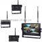 100% Manufacturer CE-Certified 4 Channel 2.4GHz Digital Wireless Rearview Camera System with LCD Monitor