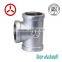 ISO SGS Malleable galvanized cast iron thread pipe fittings Manufacturer 130 Tee