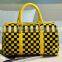 hot sale fahion different colors grid handbags 2015