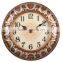 Analog quartz type home decorative antique resin wall mounted clock