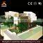 Real estate wooden house model with lighting system display