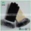 New arrival ladies warm winter knitted glove with fur