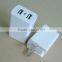 hot sale CE RoHS dual USB wall charger 5V 2.1A with LED