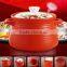 ceramic round shape casserole soup pot with handle