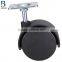 2016 BL 2" Black Nylon Furniture Caster Suitcase Wheels With Top Plate