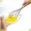 plastic salad server Silicon Egg Beater / Egg Whisk semi-automatic plastic egg beater