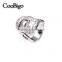 Fashion Jewelry Zinc Alloy Rhodium Ring Unisex Men Women Party Show Gift Dresses Apparel Promotion Accessories