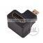 Right Angle/270 degree Micro HDMI A female to D Type male Adapter