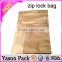 YASON zip plastic waterproof bag with zip polyethylene bag food grade zip packing bag