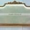 French Style Wooden Hand Carved Tufted Rustic Style Headboard