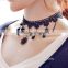 2016 Sexy Punk Simple Black Choker Necklace With Lace Collar For Party Cosplay Tattoo GJ-102