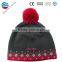 2016 new fashion knitted hat with two top balls