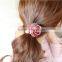 2016 Camellia Rose Flower Head Hair Band Rubber Band Tousheng Big Pearl Hair Clips for Women Accesasorios