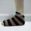 Tan/ Black anti slip yoga socks