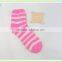 warm terry towelling tube candy color thick coral velvet socks