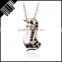 Best selling fashion cute alloy silver plated black crystal penguin pendant