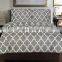 Queen Printed Duvet-Cover-Set Grey - Brushed Velvety Microfiber - Luxurious, Comfortable, grey