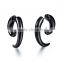 Black Acrylic Fake Cheater Twist Spiral Ear Taper Gauges Expanders Gold Plated Earrings Tunnel Plugs Piercing Body Jewelry