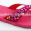 2016 Fashion style Women Flat Heel Outdoor Slippers Jewel Sandals