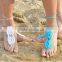Wholesale Bridesmaid Beach Accessory Crochet Barefoot Sandals Nude Shoes