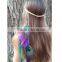 Hair Band Stretch Feathers Boho Chic Hippie Festival Gypsy Tribal Bohemian