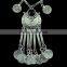 2016 New Fashion Gypsy Bohemian Boho Jewelry Antique Silver Tassels Long Carving Coins Necklace For Women