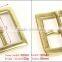 Wide quadrate quadratus belt buckle solid brass material crafted buckle