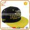Wholesale cheap 6 panel 3D embroidery cotton twill snapback caps