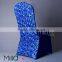 Satin rosette embroidery chair covers