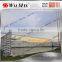 WF-AF020 morden design steel wind fence for sport ground with gates
