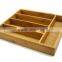 bamboo wooden kitchen cutlery flatware tray