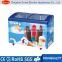 388L Commercial glass door ice cream deep chest freezer