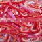 Frozen red pepper strip IQF red pepper with high quality;IQF red pepper dices