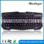Shenzhen Factory Red Blue Purple Colored USB wired backlit keyboard for gaming