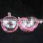 2016 Hot Selling Plastic Clear Open Christmas ornaments for candles