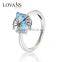 Cool Blue Butterfly Shape Silver Ring Affordable Price