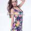 Accept Paypal 2015 New Fashion Sexy Ladies Party Wear Short Sleeve Floral Print Dress
