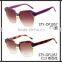Purple Half Rim Big Square Fashion Women Sunglasses