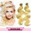 wholesale virgin Brazilian blonde hair color 613 body wave 8a brazilian hair blonde hair