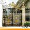 Decorative metal fence gate
