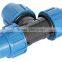 Plastic water pipe fitting pp pe compression fittings for irrigation
