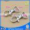 Q-1325 twisted snap hooks dog leash hook ,silver samll size hardware accessory