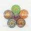 High Quality Fancy Colorful Figure Laser Engraved on Wood Shank Button
