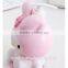 Pink rabbit shape hand wash liquid plastic pump soap bottle