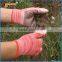 BSSAFETY china supplier cheap cotton knitted gardening glove safety points pvc
