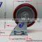 JY-502|Wholesale double Axle PVC Caster|Chrome Plated Caster no brake